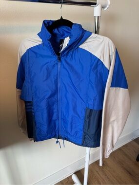 Womens Adidas ID Woven Jacket Hirblu Size XL